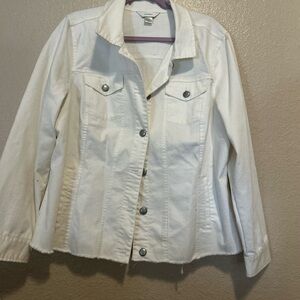 CJ Banks Off-White Denim Jacket